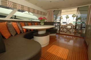 Motor yacht SWEET TITI -  Main salon looking aft